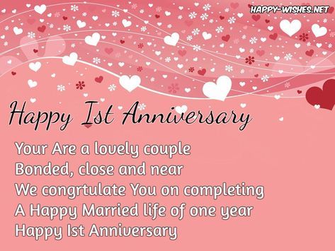 Featured image of post 1 Anniversary Wishes For Couple