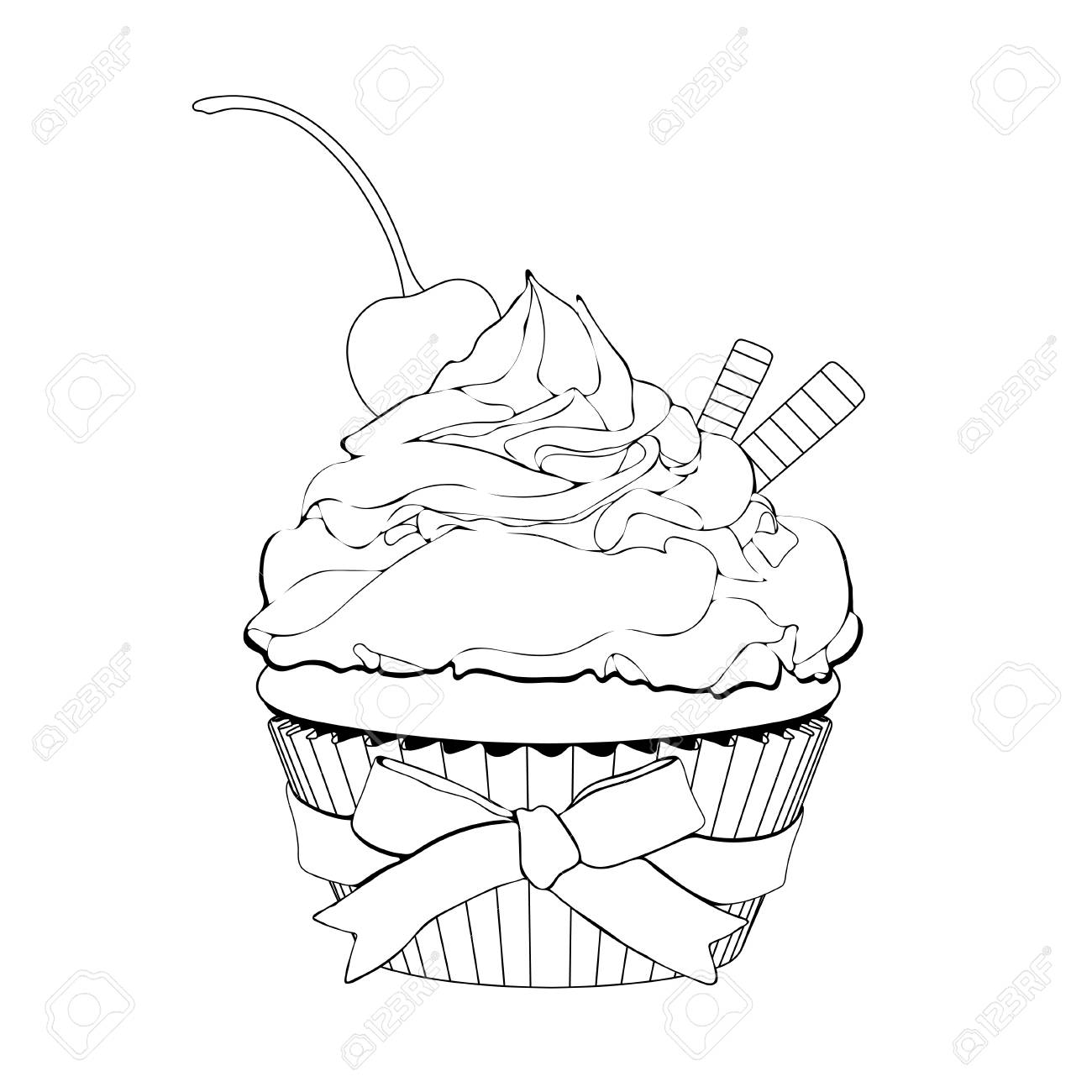 Featured image of post Cupcake With Cherry On Top Drawing