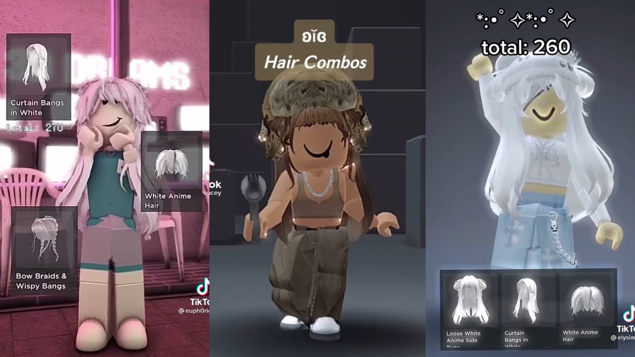 Featured image of post Cute Roblox Hair Combos