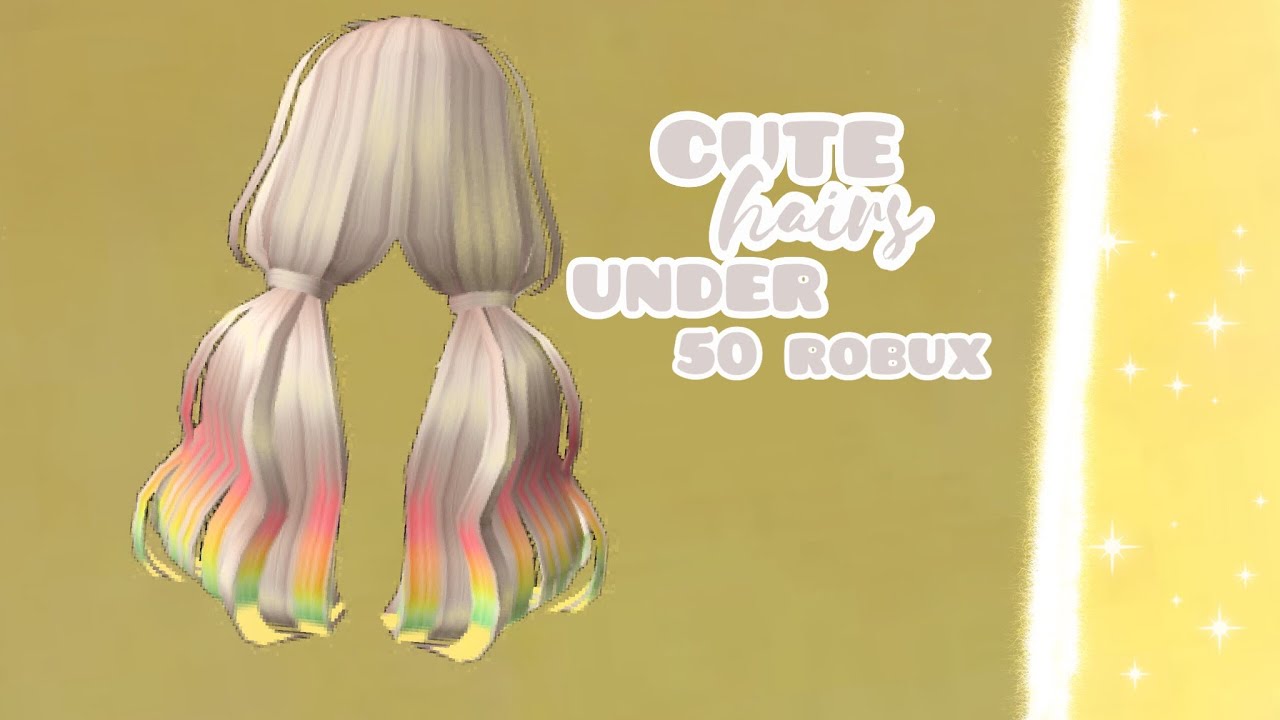 Featured image of post Cute Roblox Hair Under 50 Robux