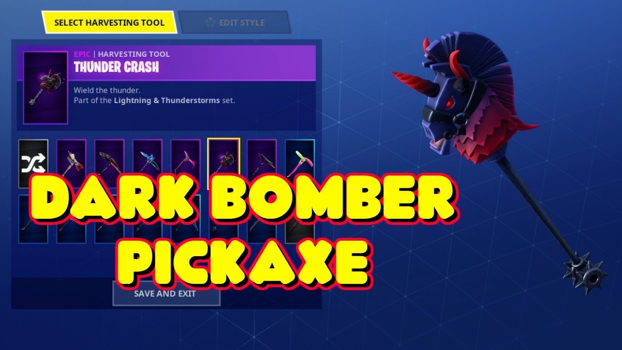 Featured image of post Fortnite Dark Bomber Pickaxe