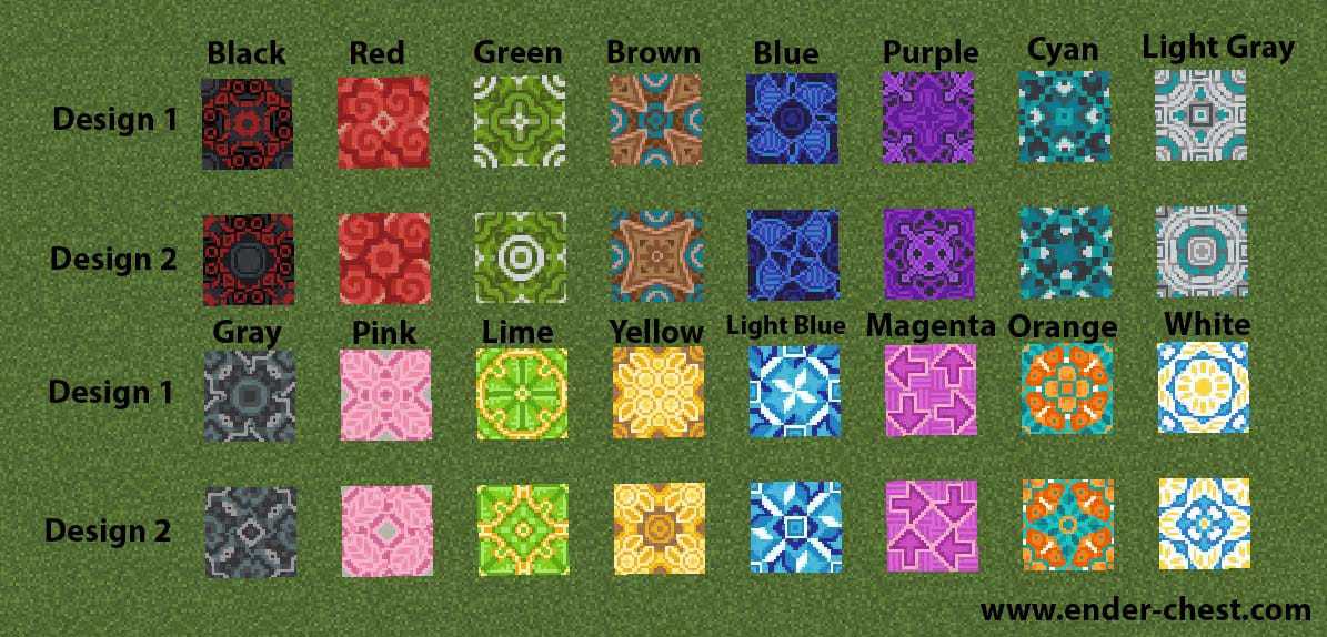 Featured image of post Minecraft Glazed Terracotta Designs